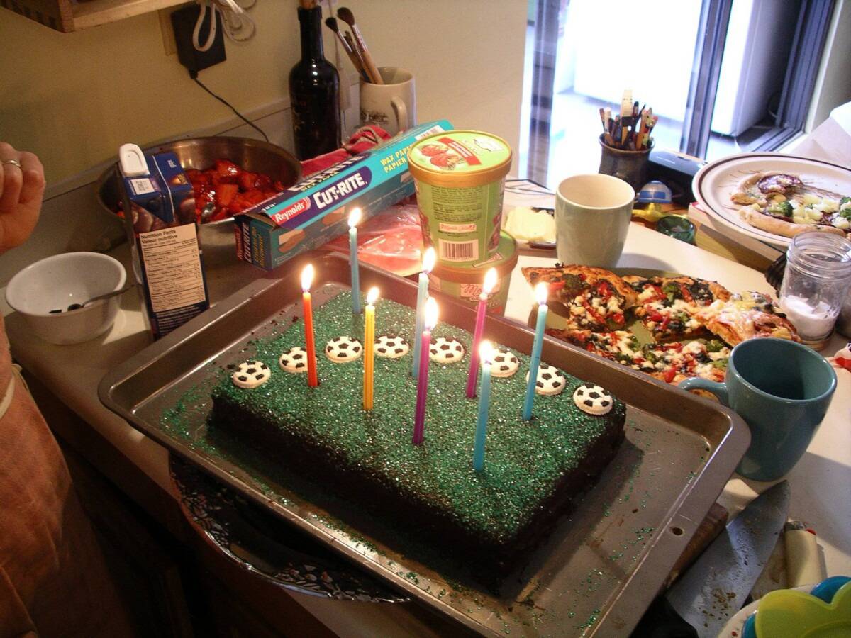 soccer birthday cake