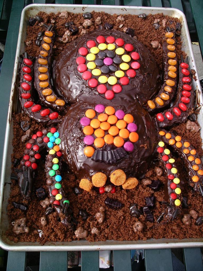 finished spider cake