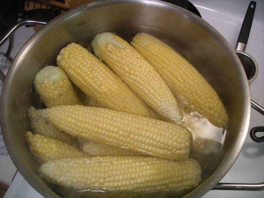 corn in pot