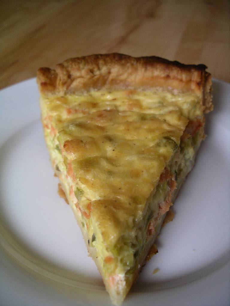 salmon quiche