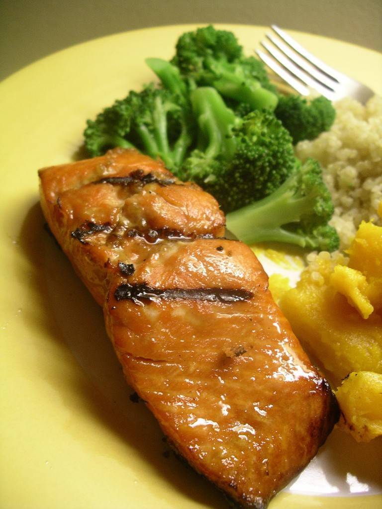 maple glazed salmon