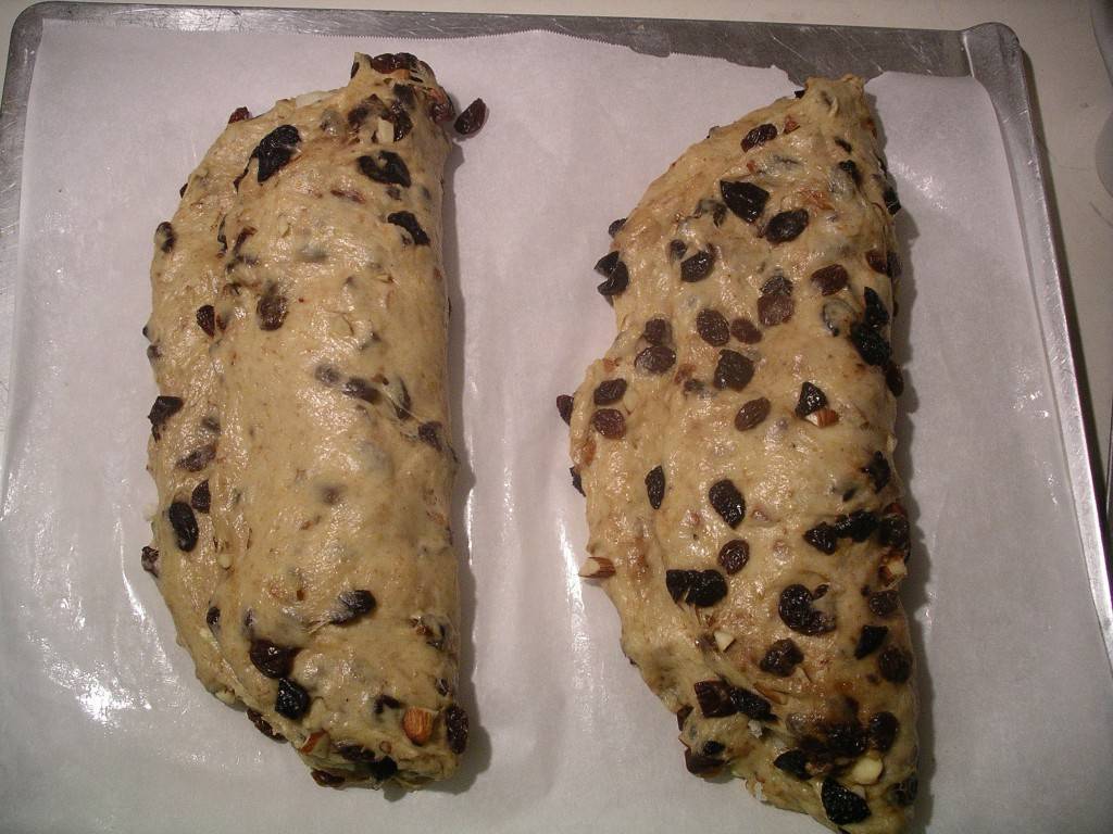 folded stollen dough