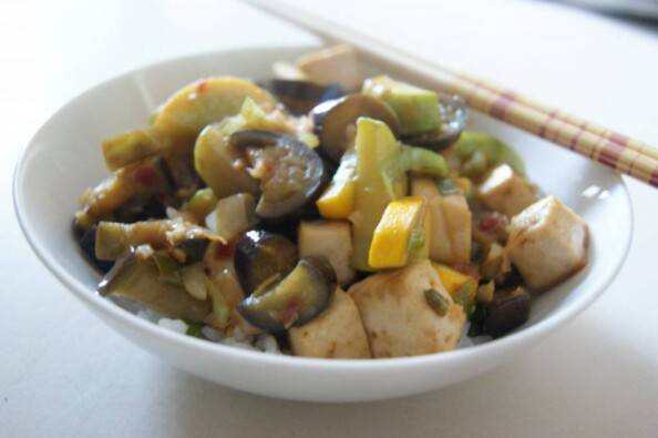 Chinese Eggplant & Roasted Tofu