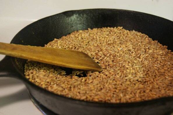 Toasting the Farro