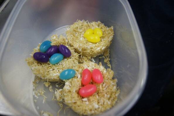 Marshmallow Bird's Nest Cookies