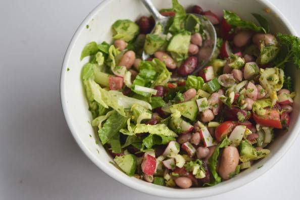 delicious simple canned bean salad