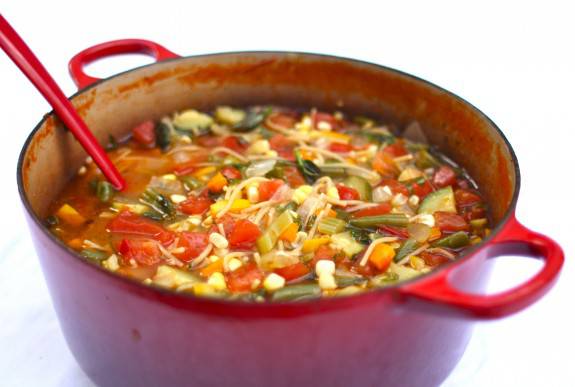 vegetable soup from Simple Bites