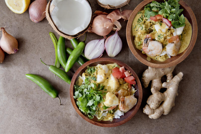 South Indian seafood curry